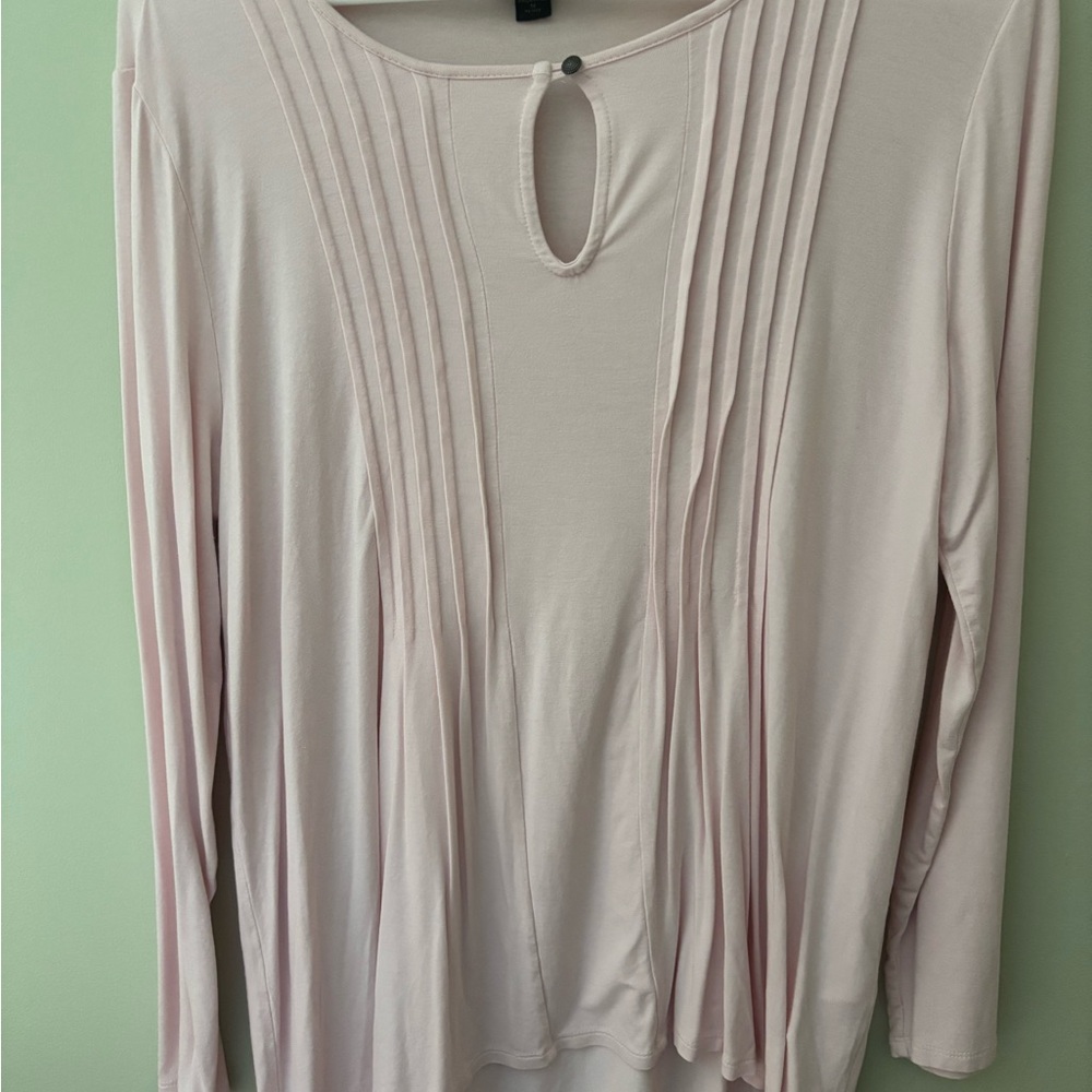 J Jill Elegant Blush Long Sleeve Top